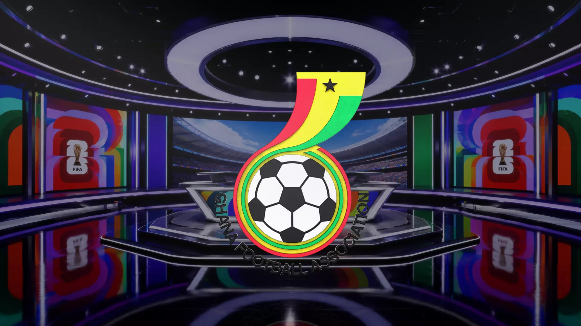 Ghana Football Team Logo 3D model