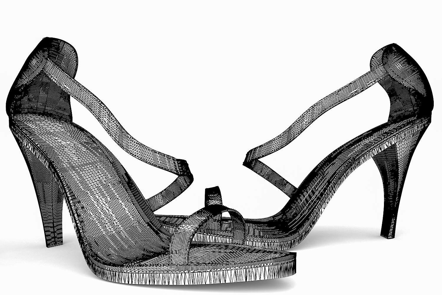 3d model of a high heel shoes free download stl file 3d model of a high heel shoes free download stl file