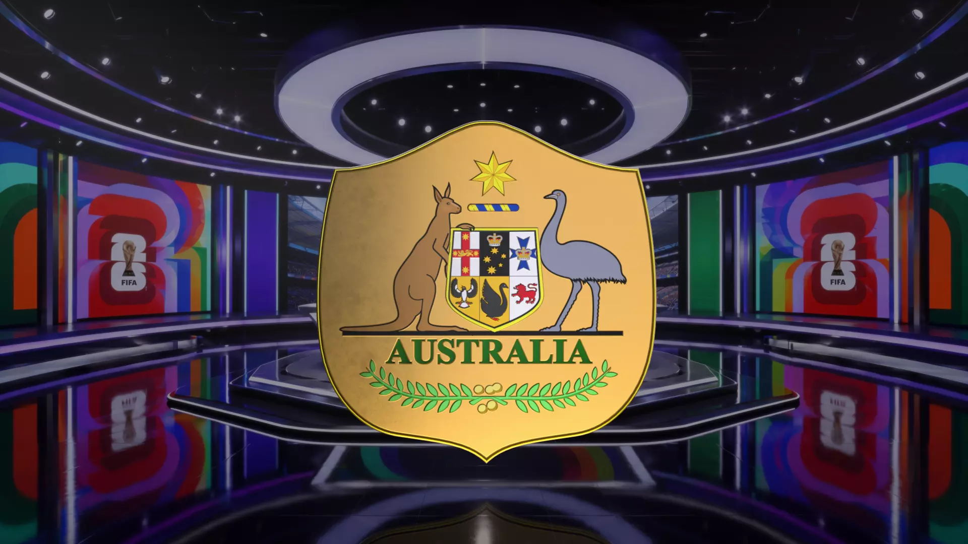 Australia Football Team Logo 3D model