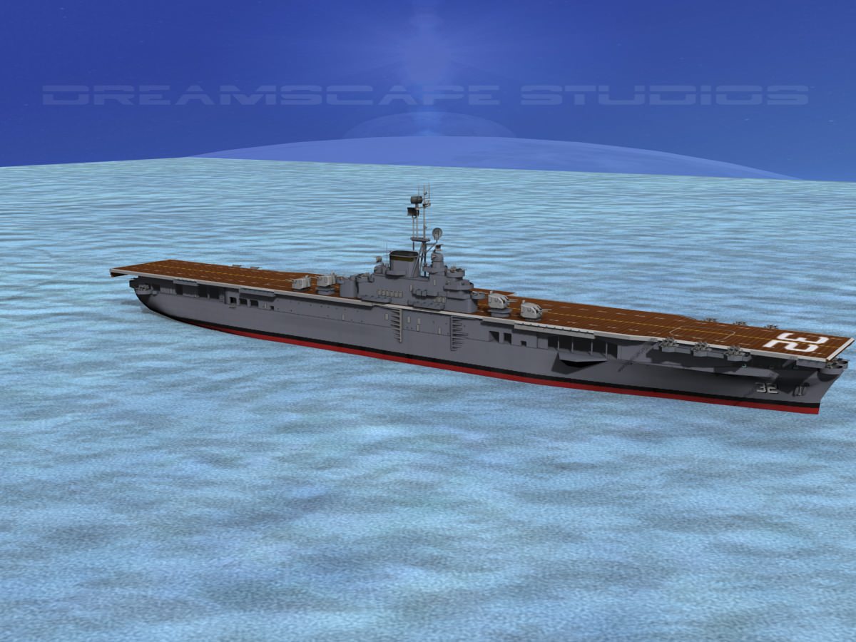 Ticonderoga Class Carrier CV-32 USS Leyte 3D model_15