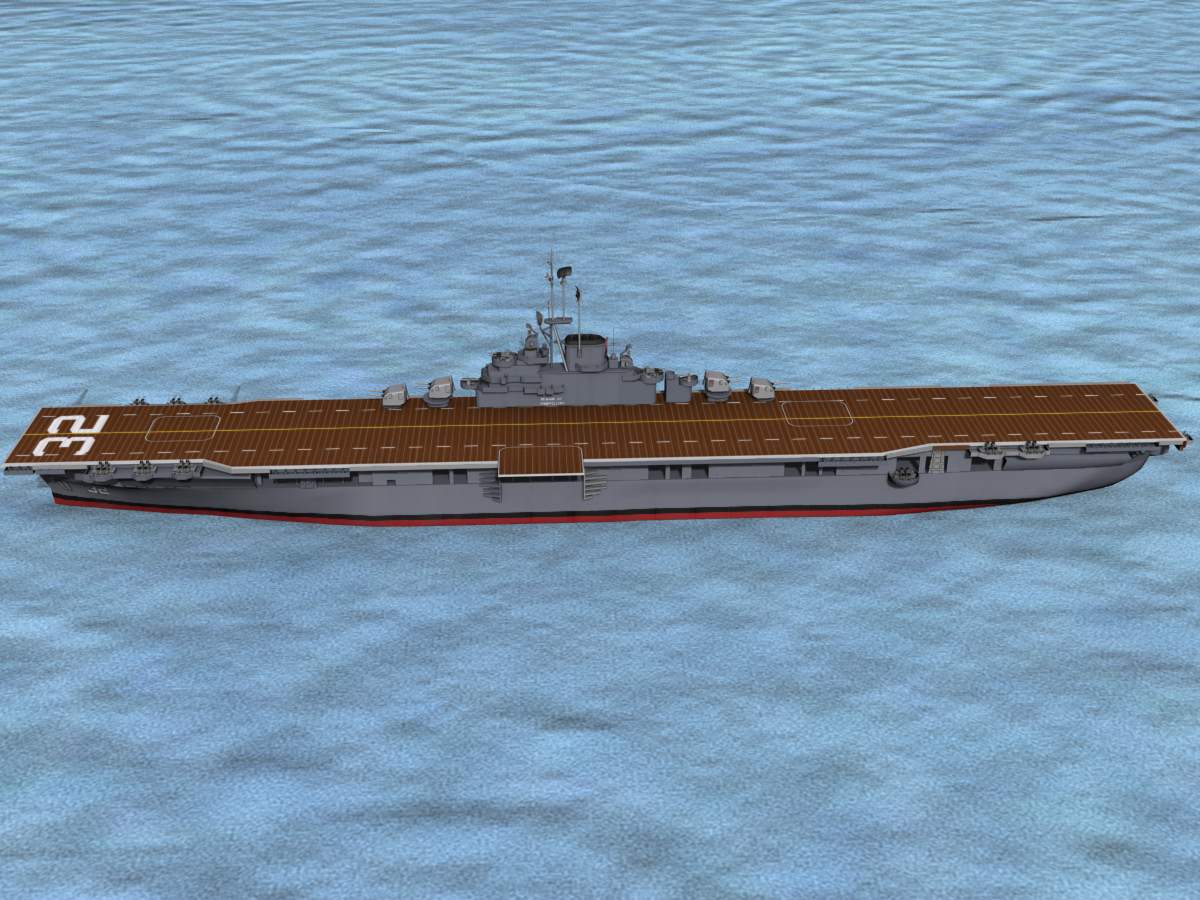 Ticonderoga Class Carrier CV-32 USS Leyte 3D model_14