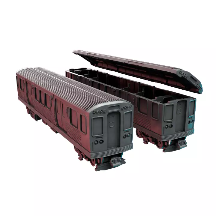 Train Car IV - RPG Tabletop Figure 3D print model