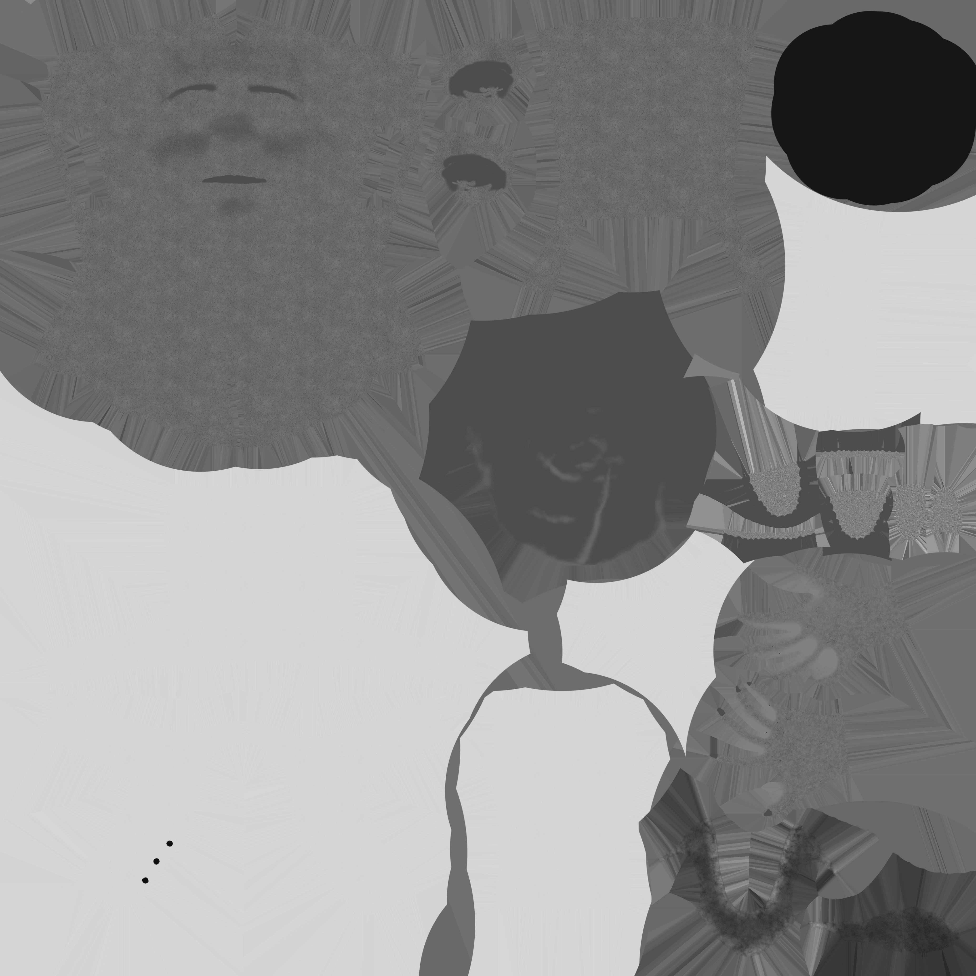 Marine Le Pen caricature Low-poly 3D model_12