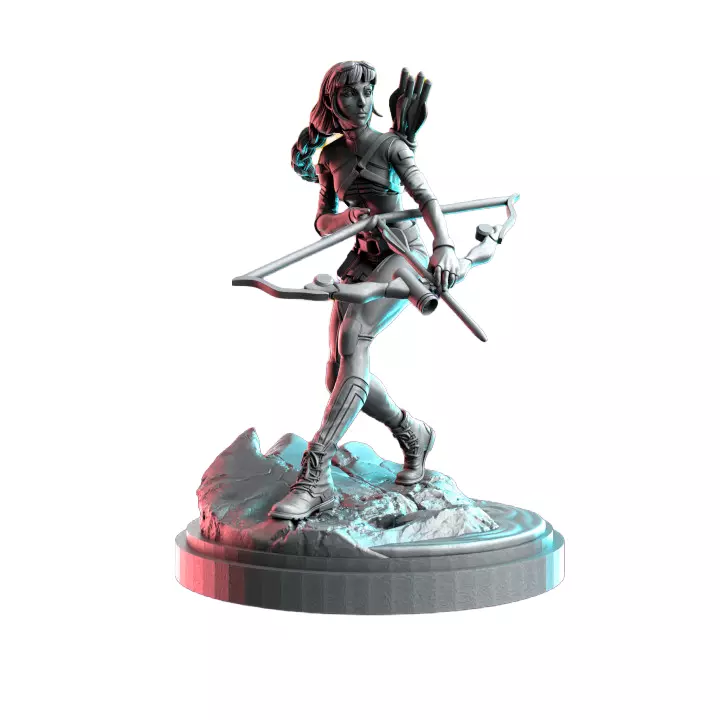 Young Trickshot II - Detailed Tabletop Figurine 3D print model