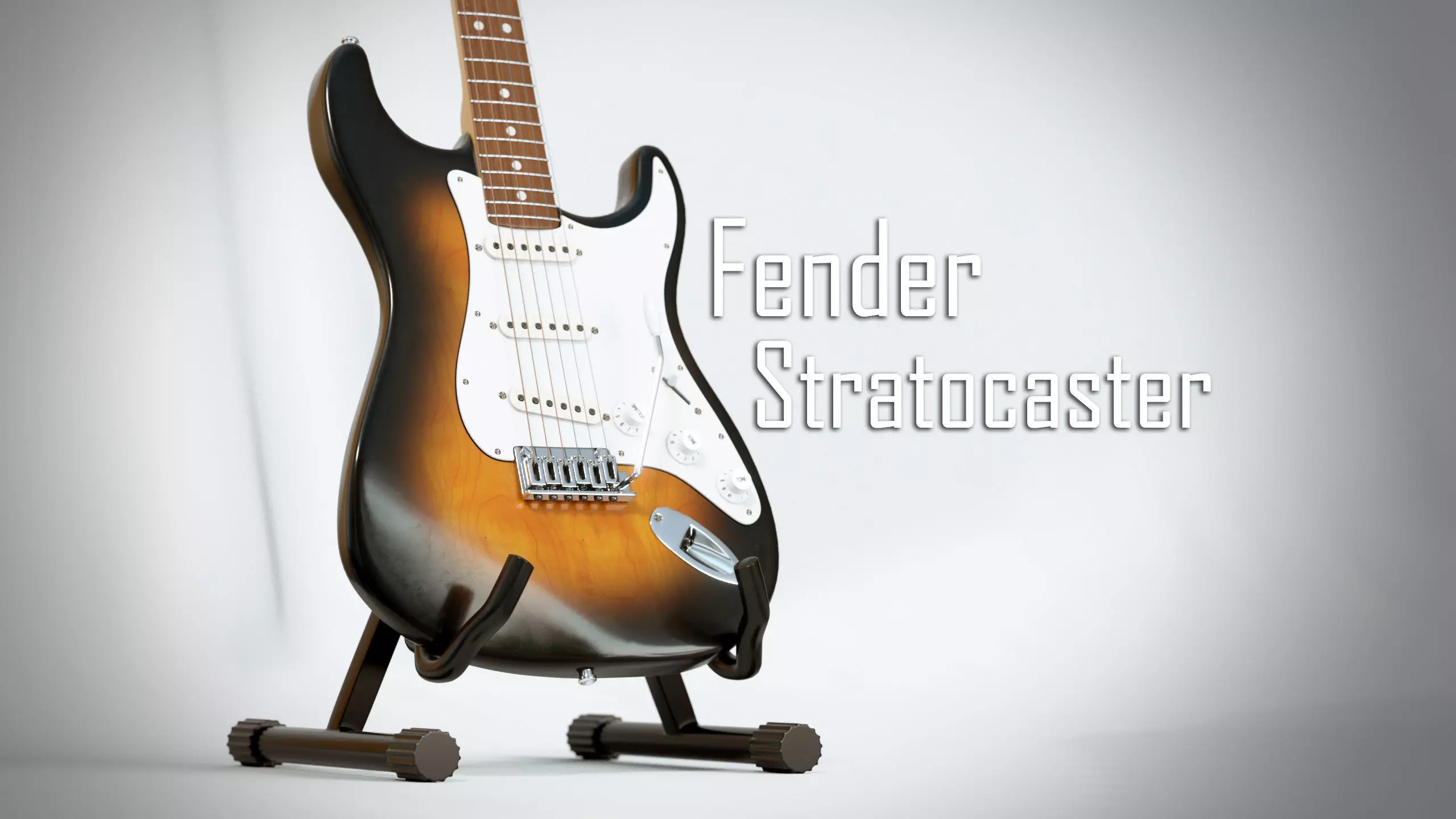 Electric guitar Free 3D model