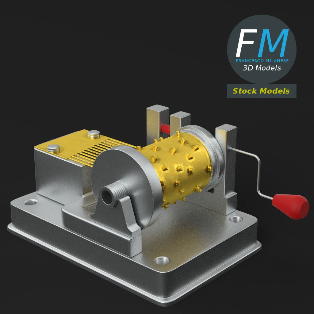 Music box 3D model_5
