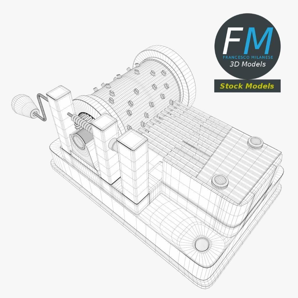 Music box 3D model_7