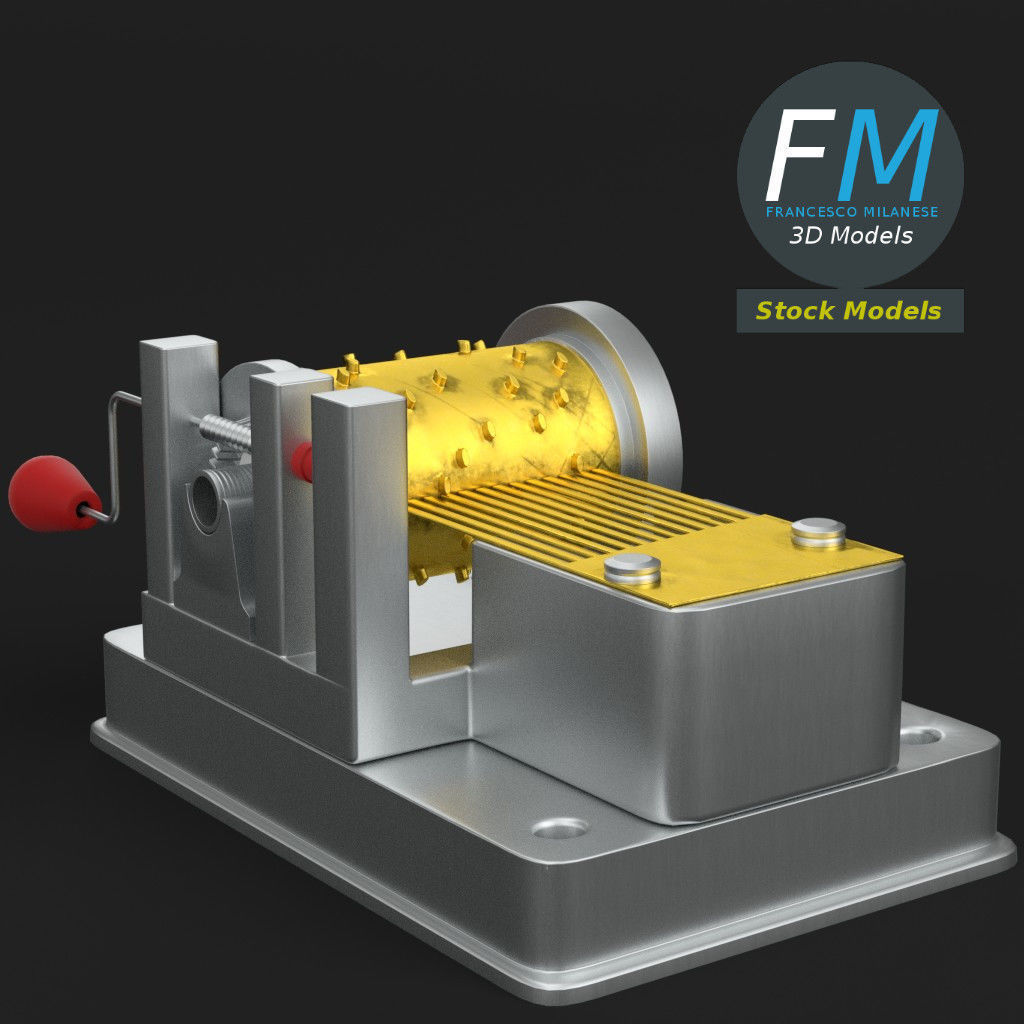 Music box 3D model_3