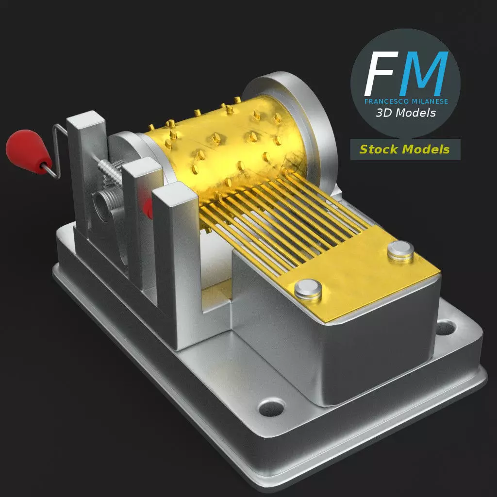 Music box 3D model_0