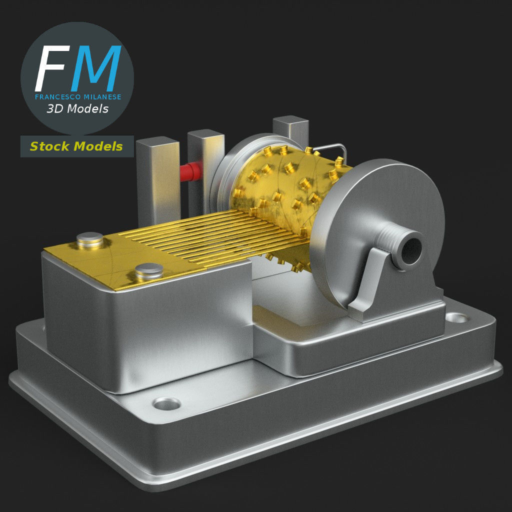 Music box 3D model_4