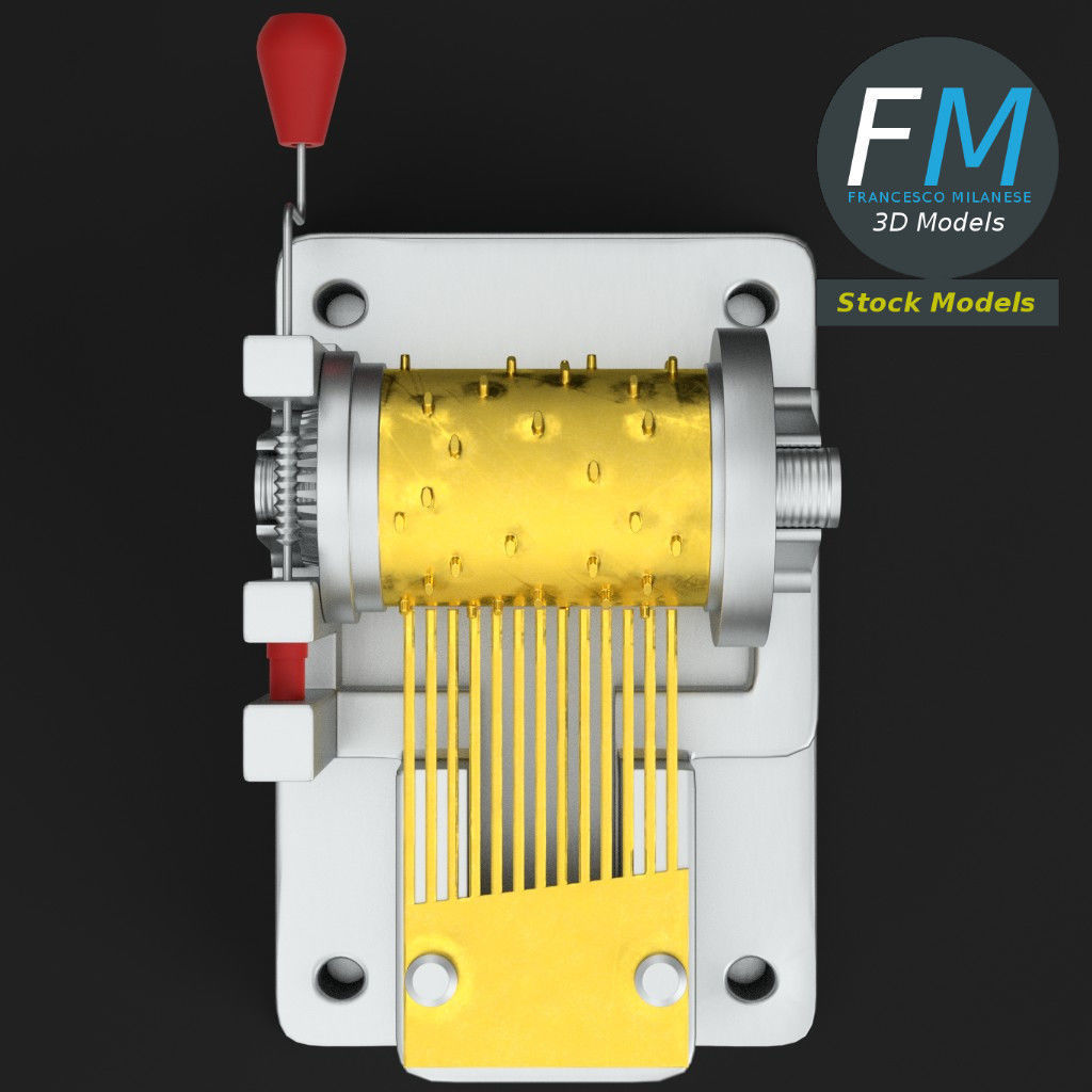 Music box 3D model_6