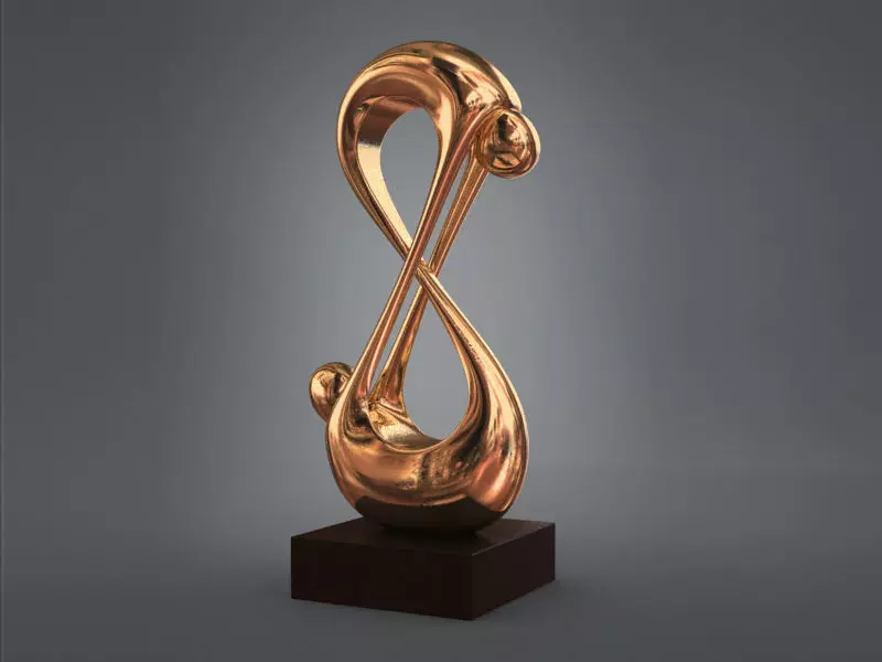 Abstract  Figurine  3D print model_0
