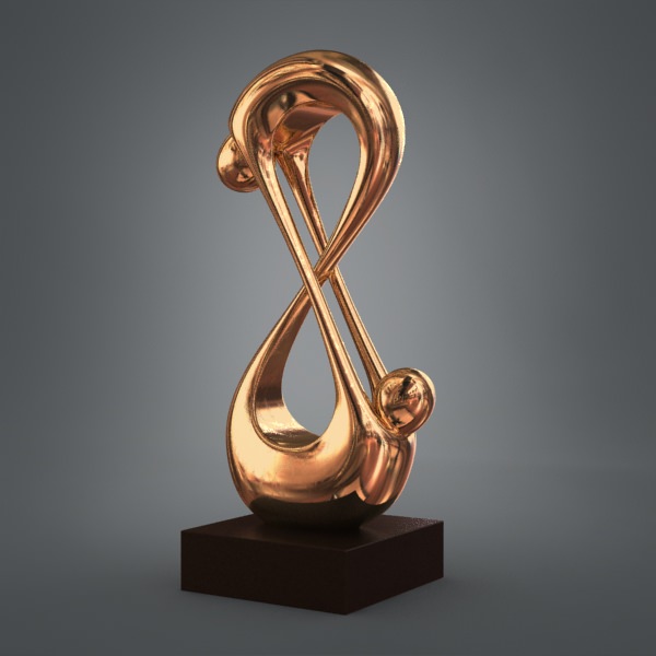 Abstract  Figurine  3D print model_3