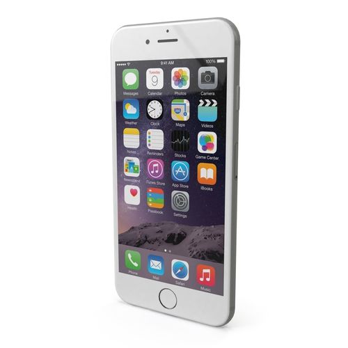 Apple iPhone 6s Plus Silver Low-poly 3D model