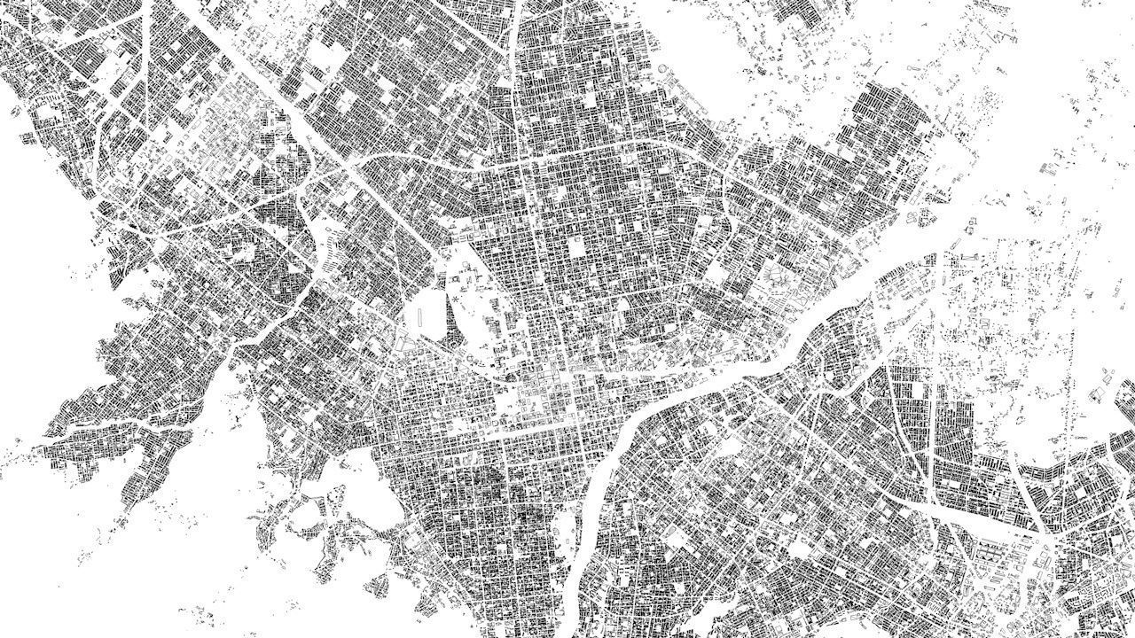 Sapporo Streets and Buildings 3D model_8