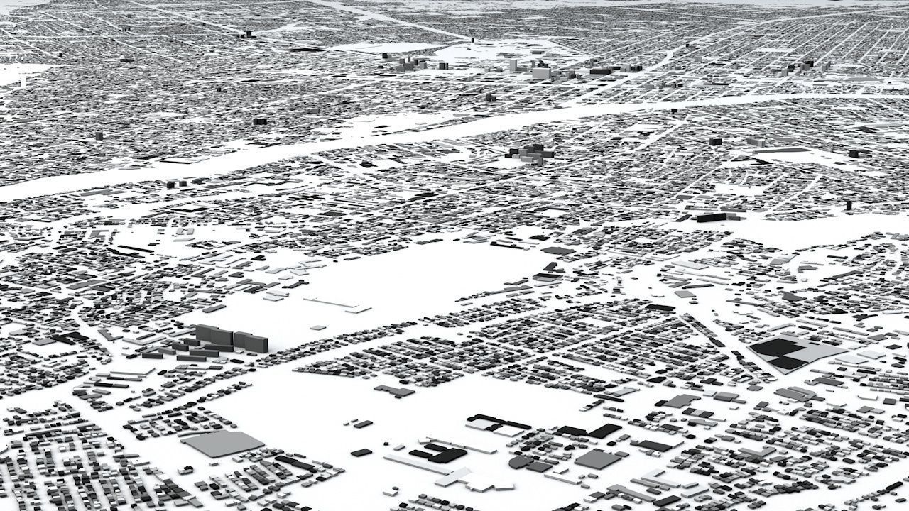 Sapporo Streets and Buildings 3D model_5