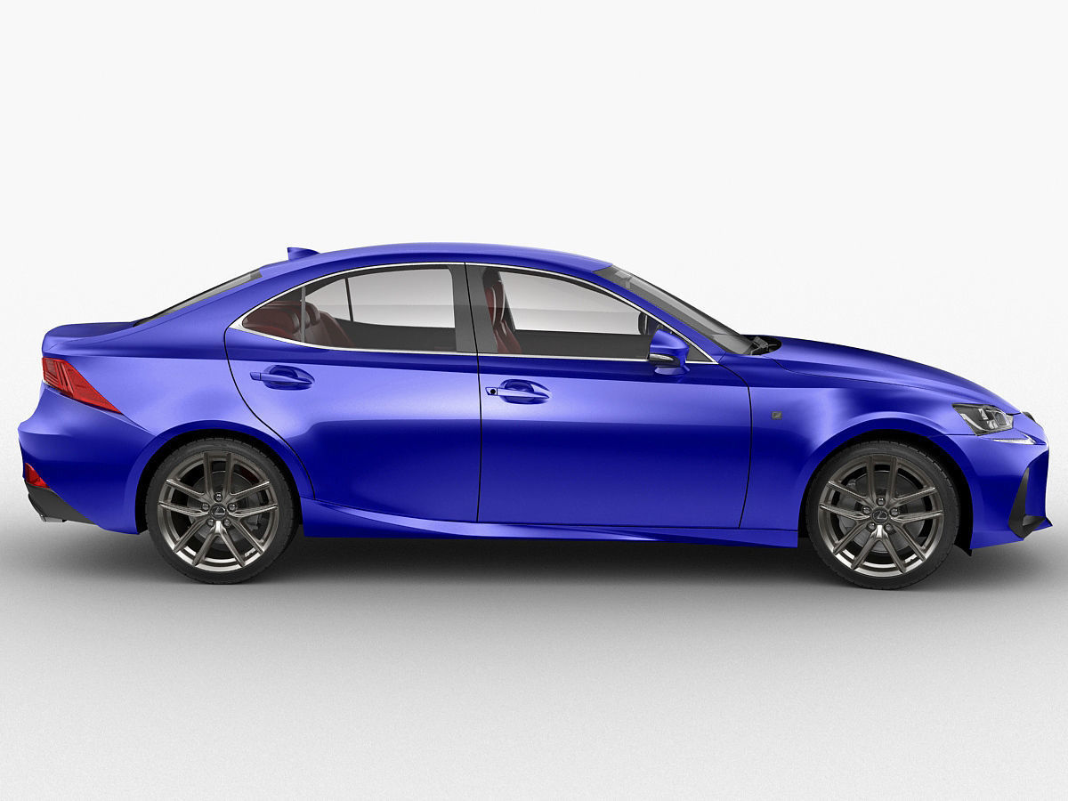 Lexus Is F Sport 2017 Cgtrader Lexus Is F Sport 2017 Model Max Obj Mtl S Fbx C4d Lwo Lw