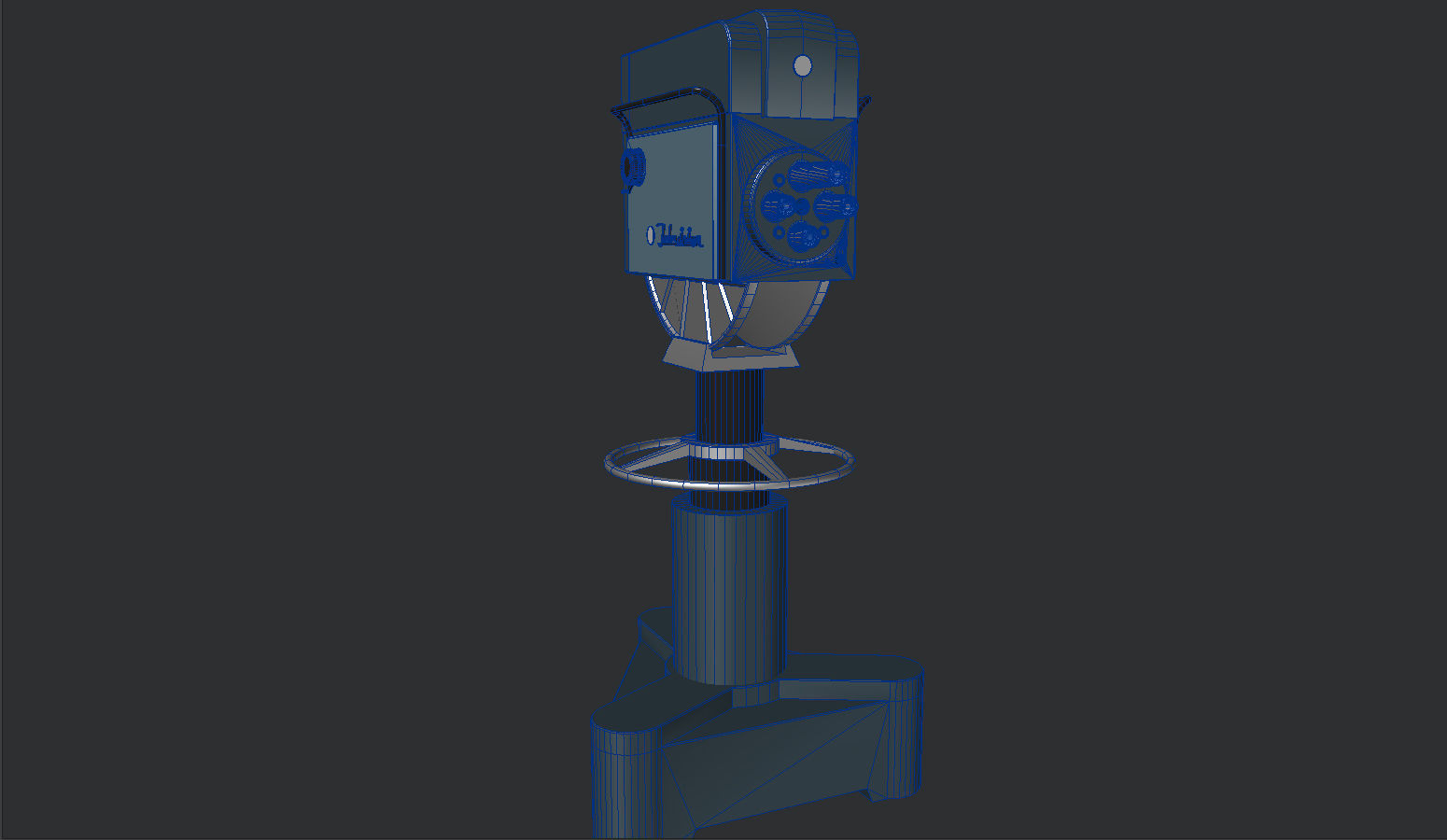 Television Camera RCA TK 11  3D model_8