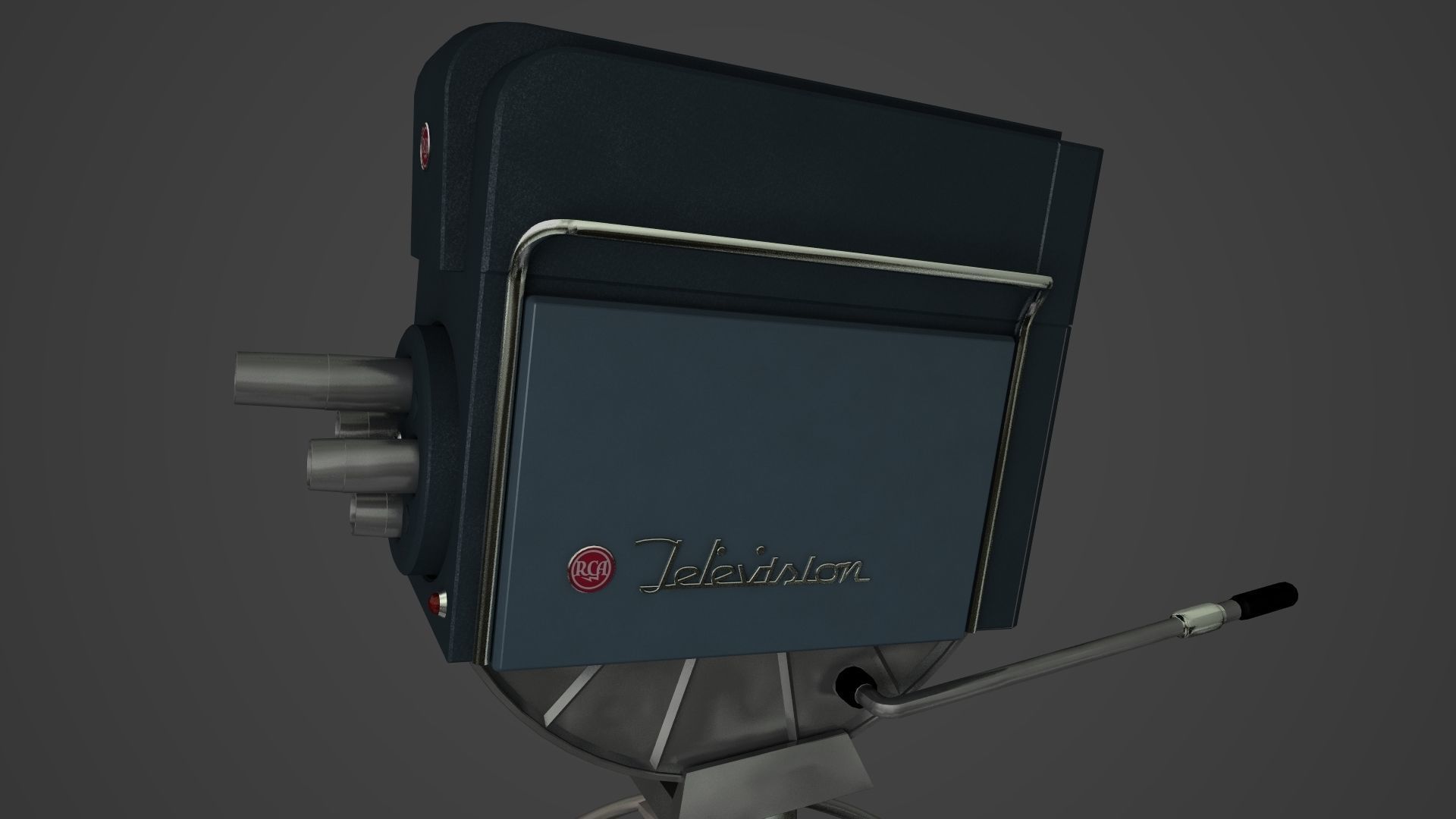 Television Camera RCA TK 11  3D model_7
