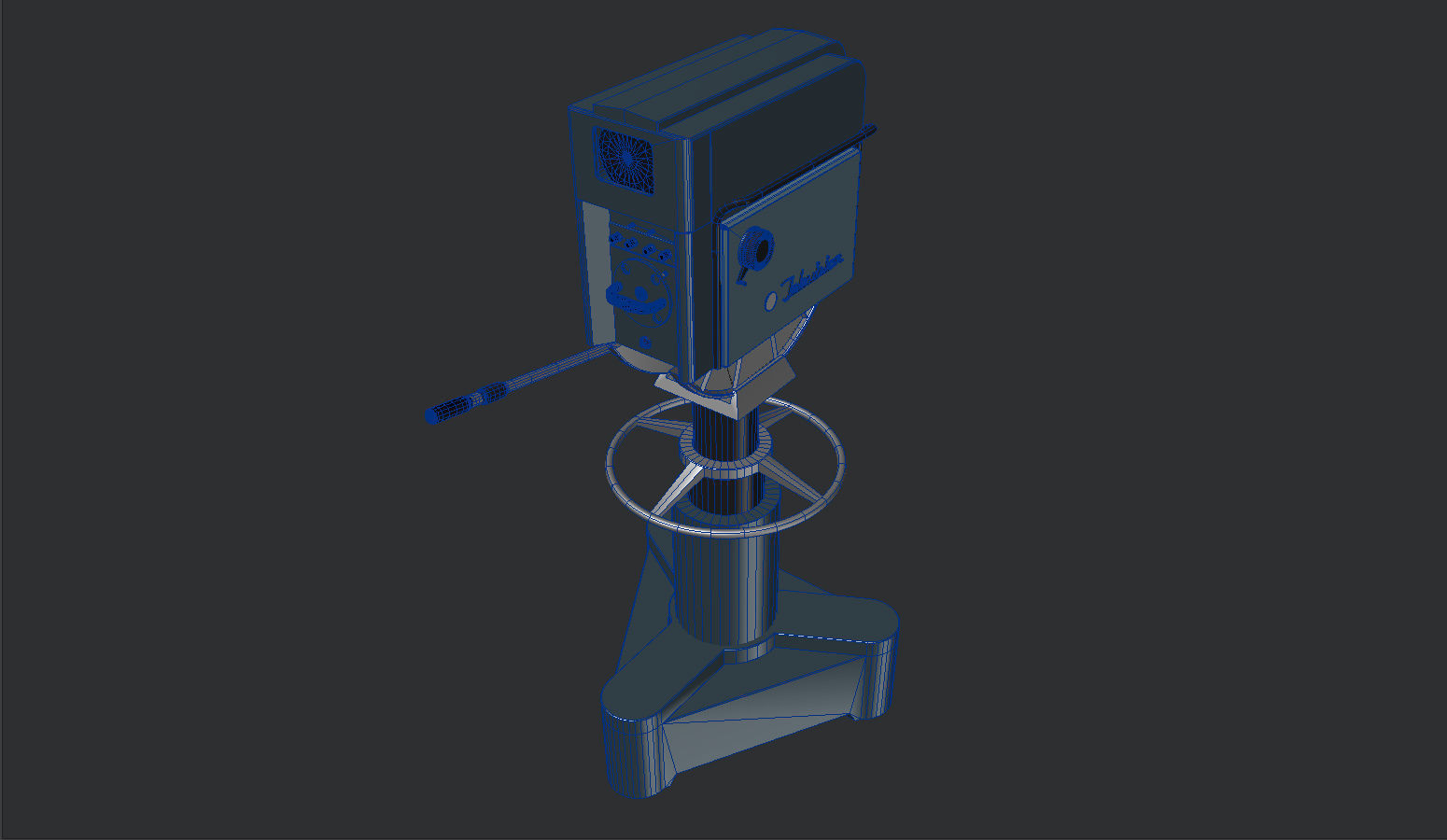 Television Camera RCA TK 11  3D model_9