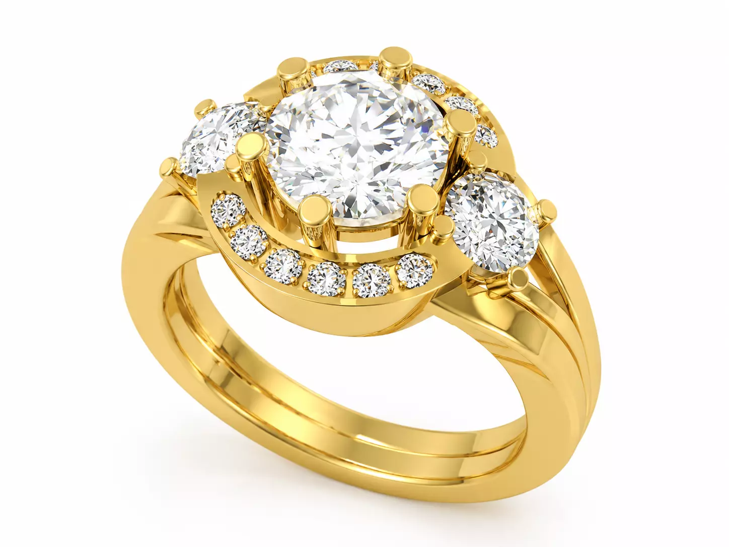 wedding ring 3D print model