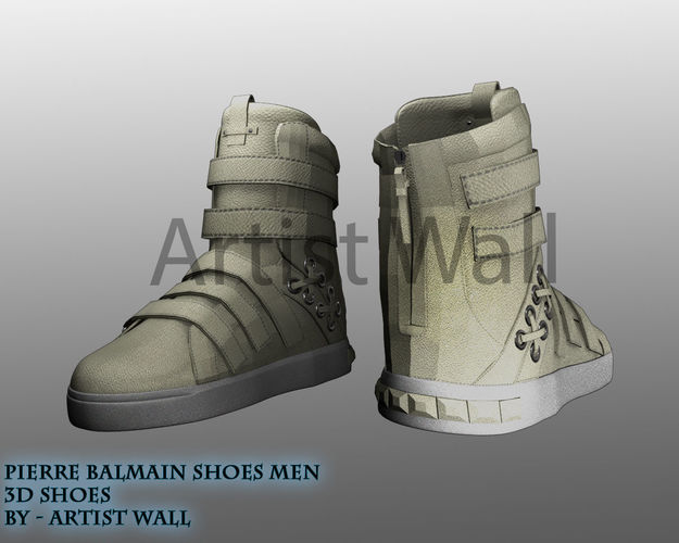 Pierre Balmain Shoes Men Low-poly 3D model