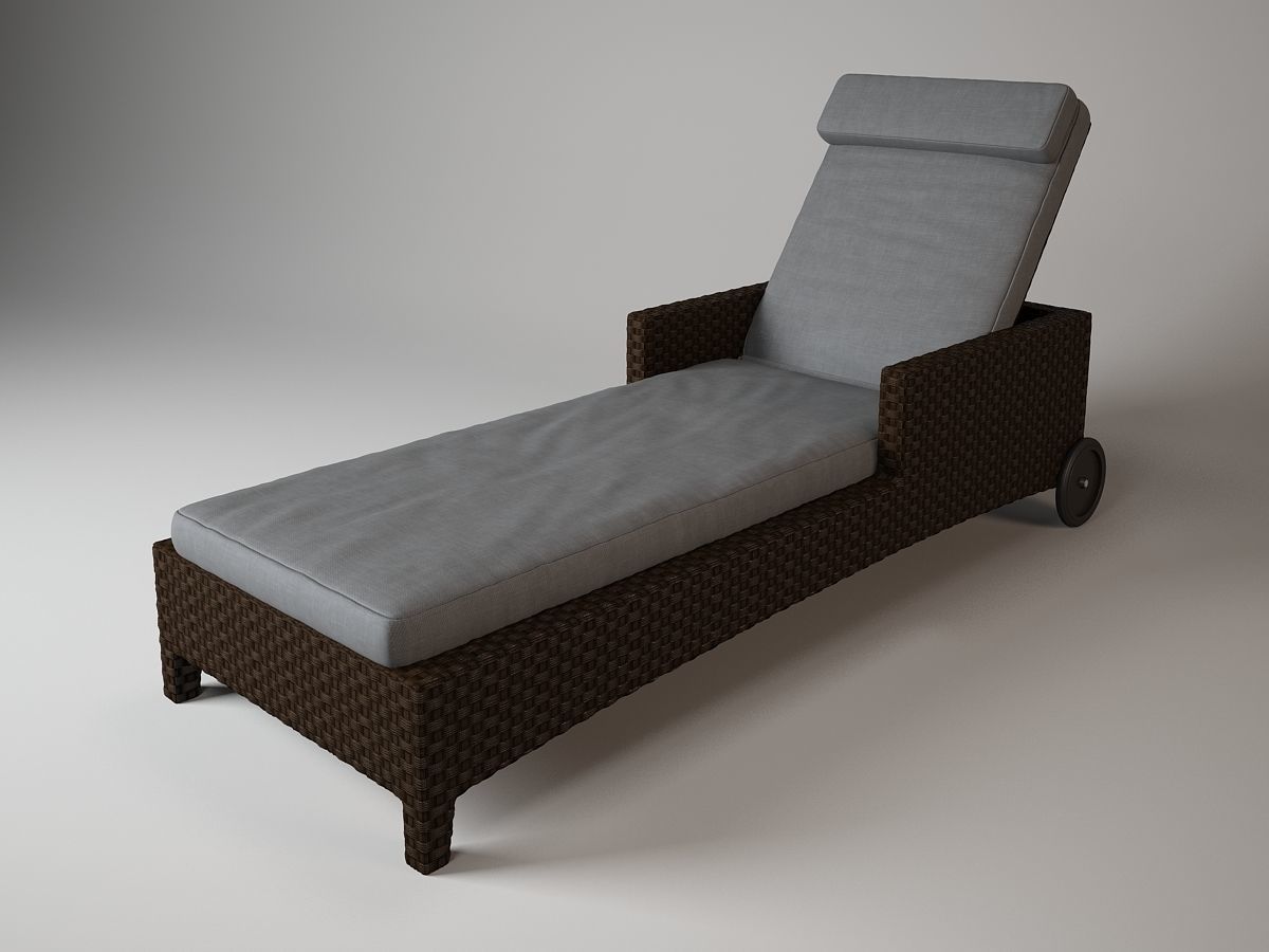 3d Royal Botania Sud 195 Fo Cgtrader intended for The Stylish  chaise longue 3d dwg regarding Property