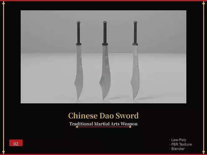 Chinese Dao Sword - Traditional Martial Arts Weapon 02