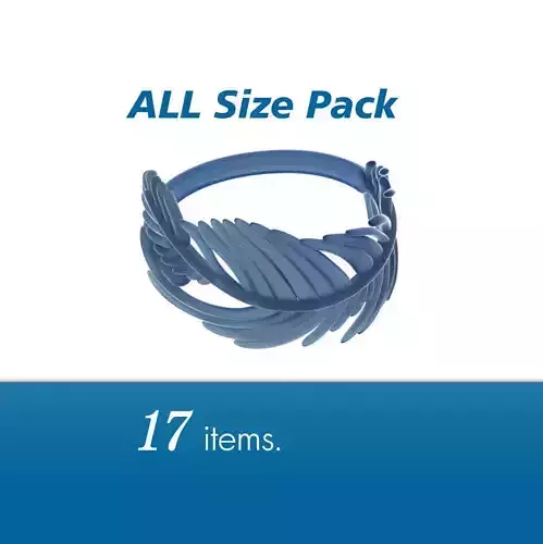 Feather ring Size Pack 3D print model