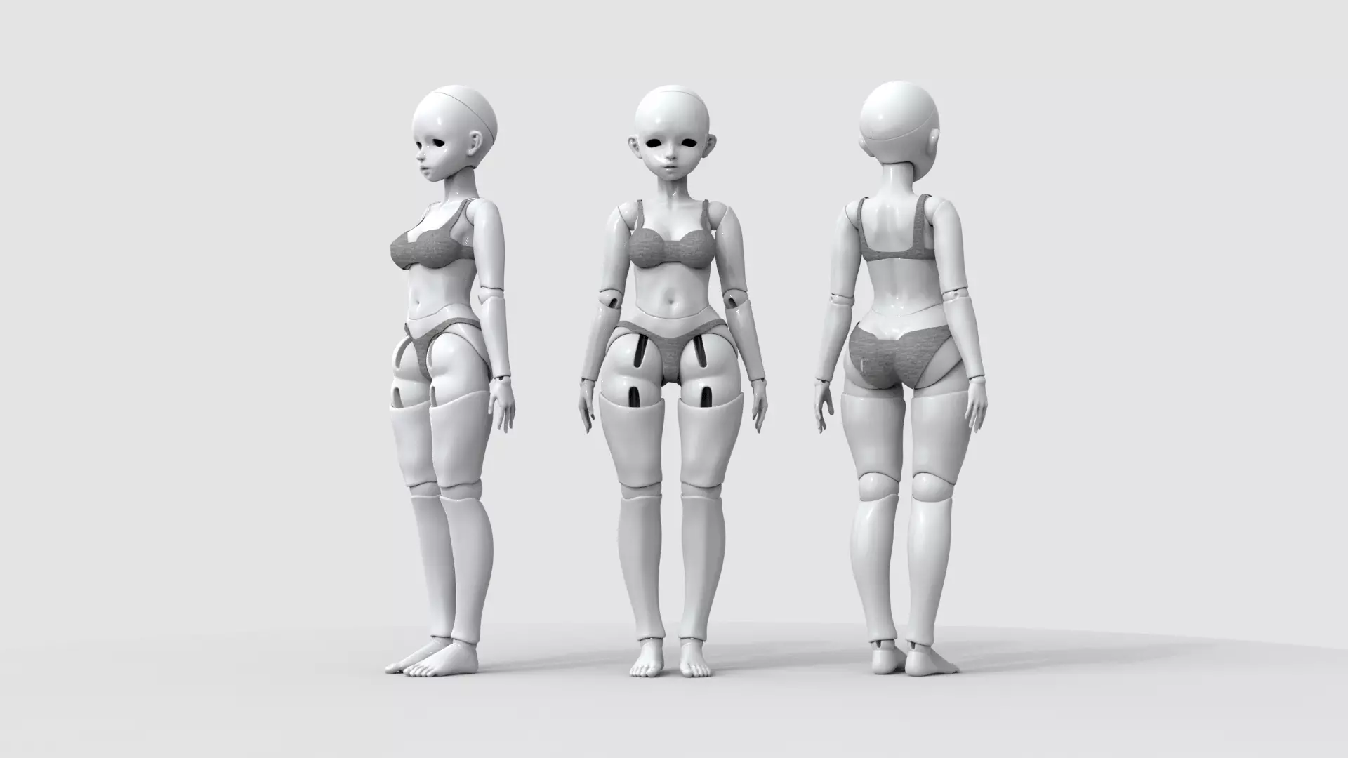 bjd movable joint doll Lora ball joint doll 3D print model