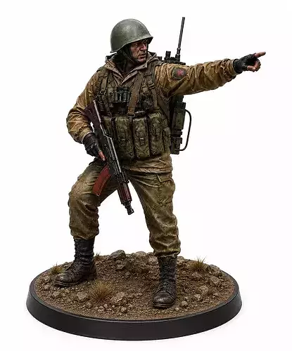 Battlefield Squad Leader STL Modern Military Miniature Model
