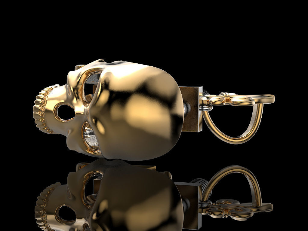 Tattoo Machine with a Skull 3D print model_9