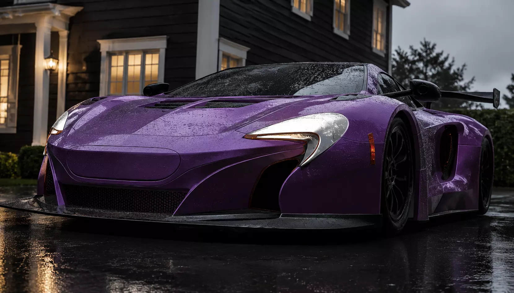 animation car home Low-poly 3D model