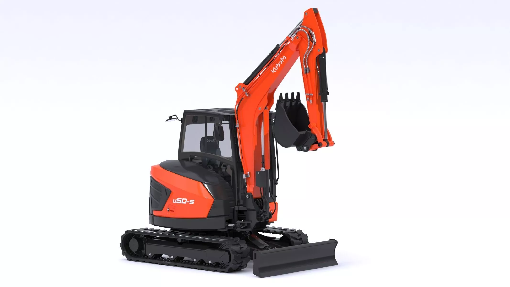Kubota U50-5 Mini Excavator 3D model