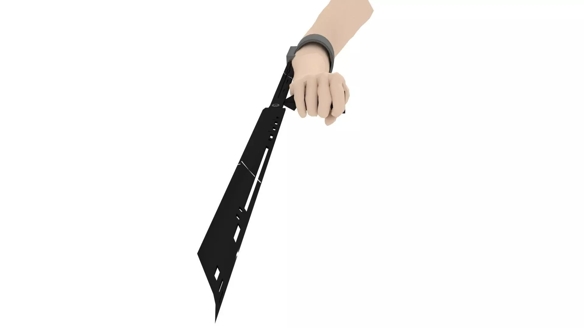 modern assassin sword 3D model