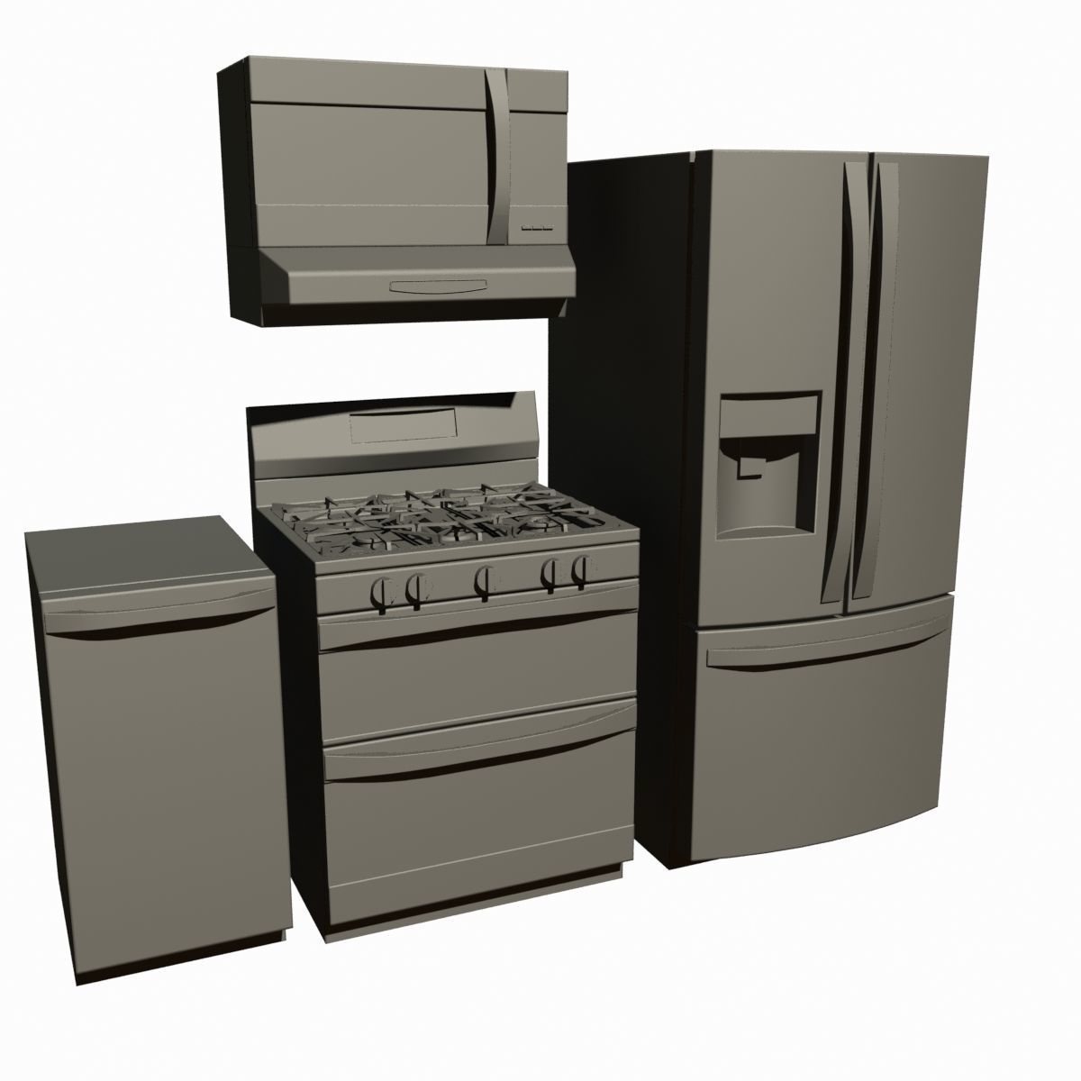 Kitchen Appliances 3D model_7