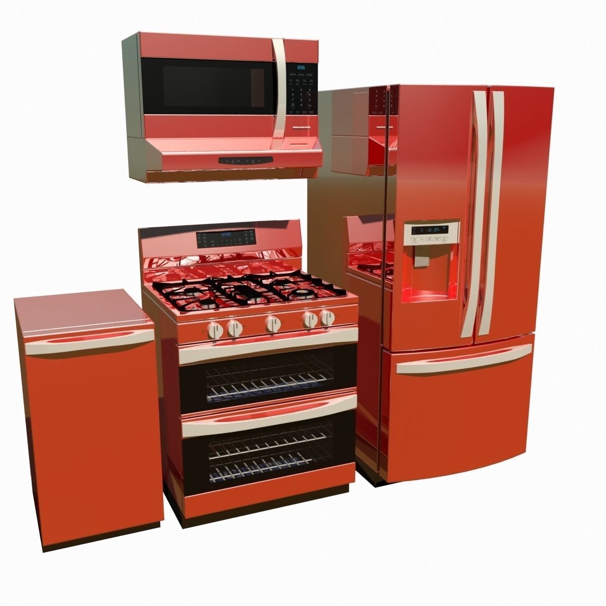 Kitchen Appliances 3D model_22