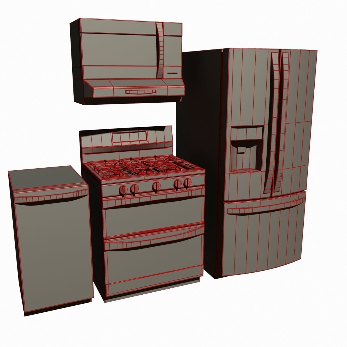 Kitchen Appliances 3D model_14