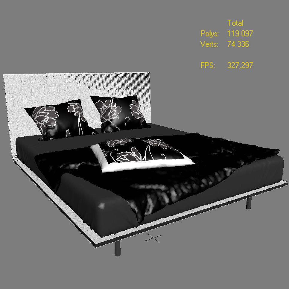 Thin bed by Bonaldo 3D model_4