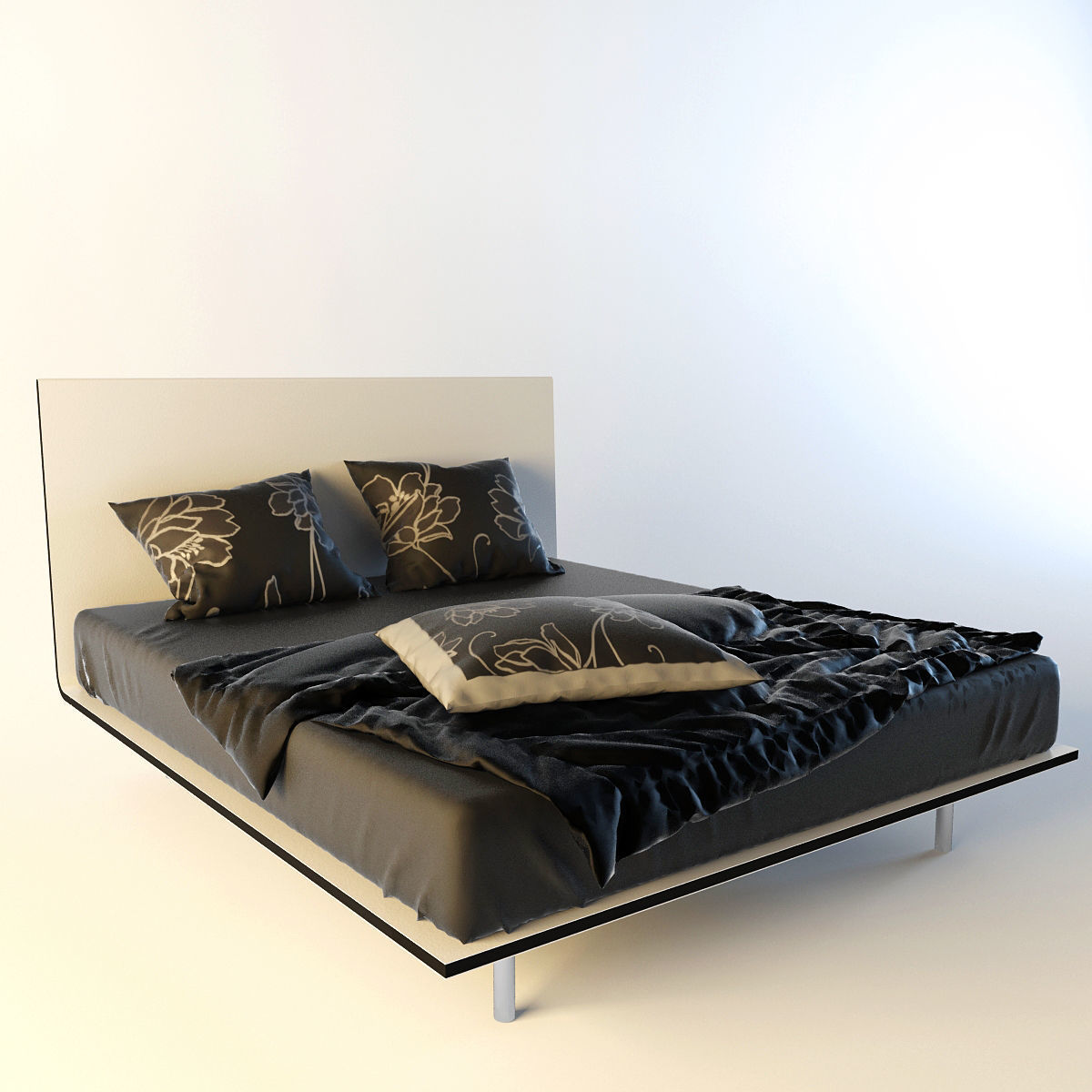Thin bed by Bonaldo 3D model_1
