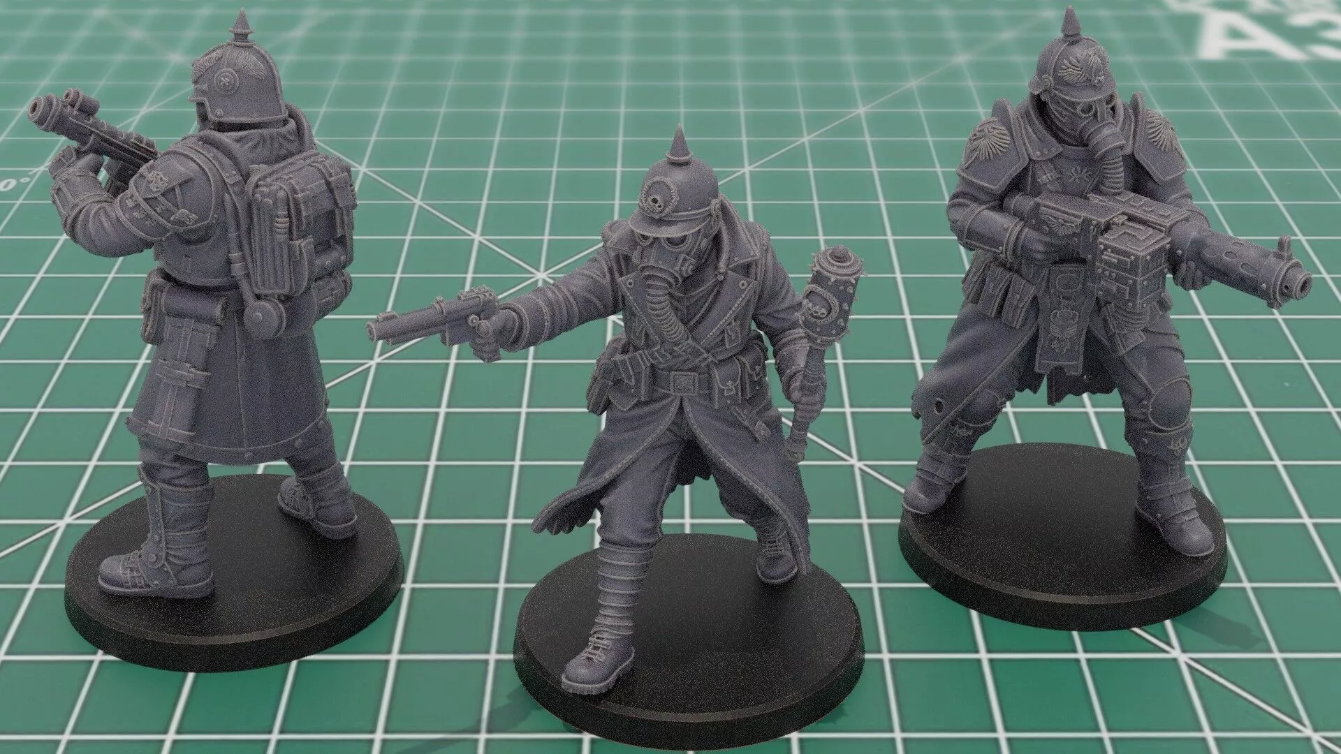 Panzer Gothic Krieg Command Squad 3D Print Miniatures 3D print model