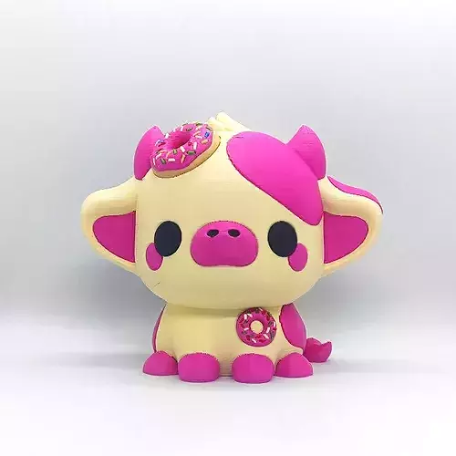Kawaii Cow - Donut