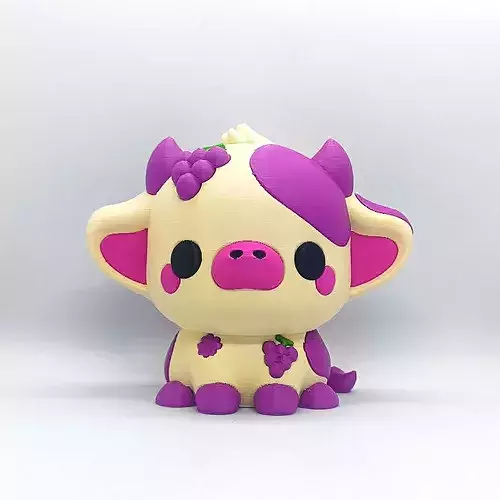Kawaii Cow - Grapes