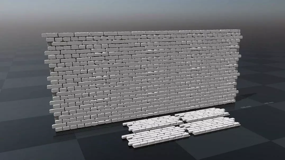 Bricks wall - Decor 3D print model_0