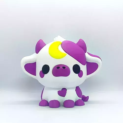 Kawaii Cow - Moon