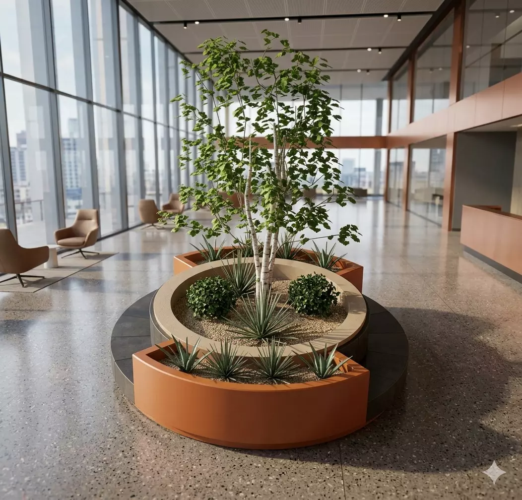 Modern Decorative Planter 3D Model 3D model