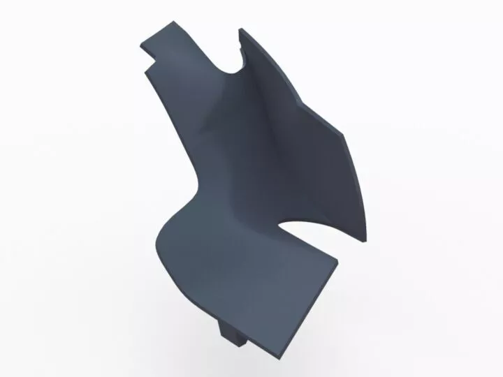 Subaru Impreza Wiper Cowl End Covers 3D print model