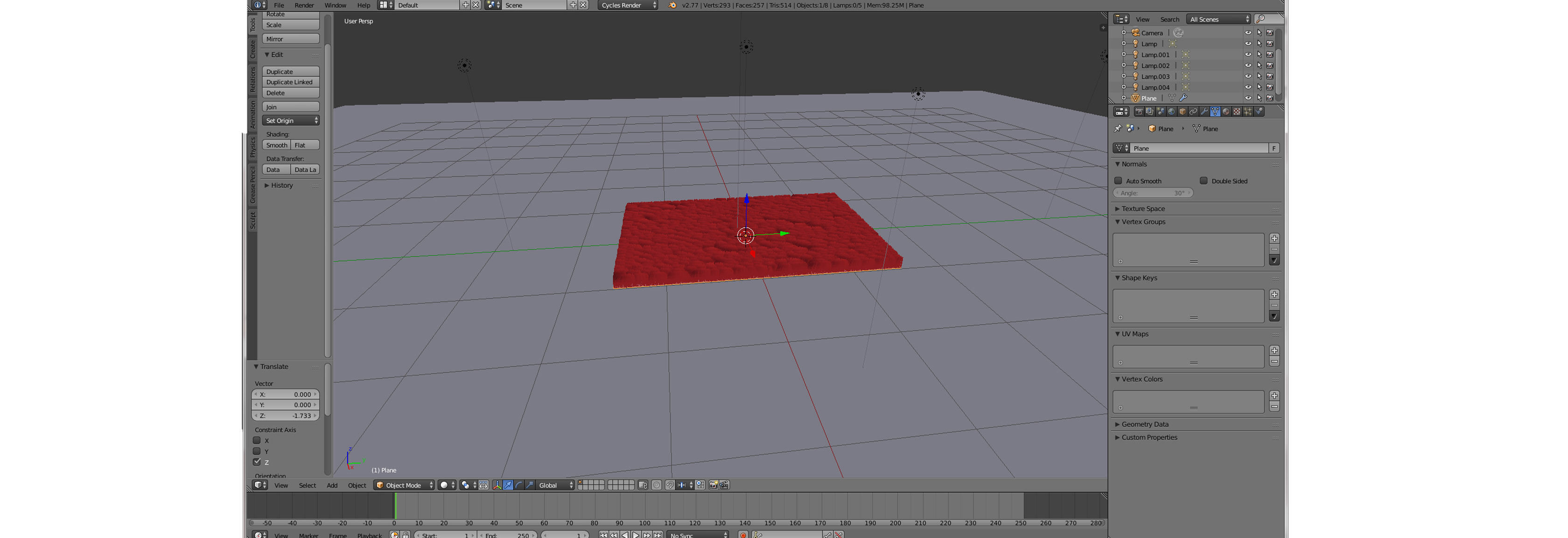 Red Carpet 3D model_2