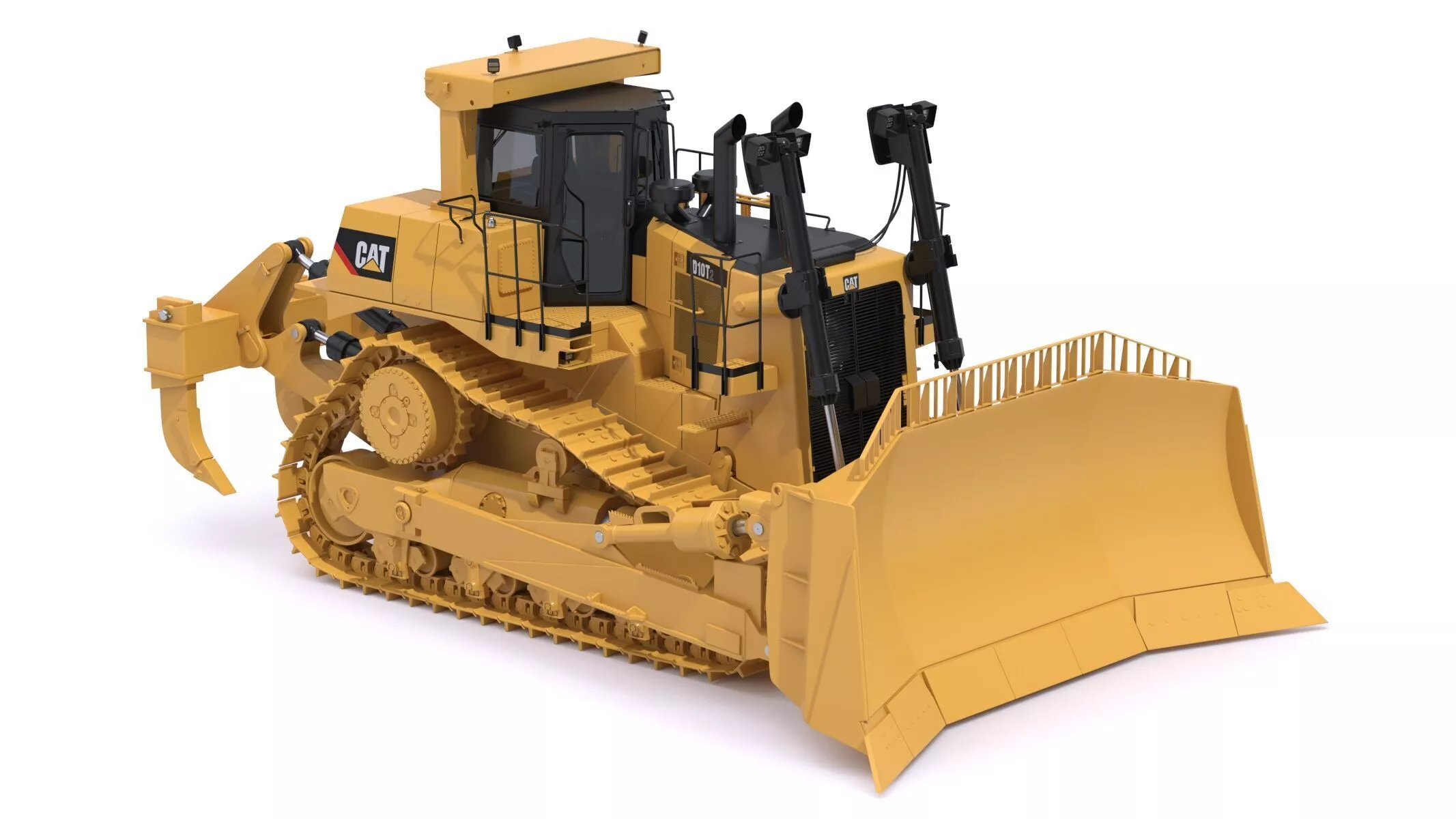 CAT D10T2 Track-Type Tractor Dozer 3D model