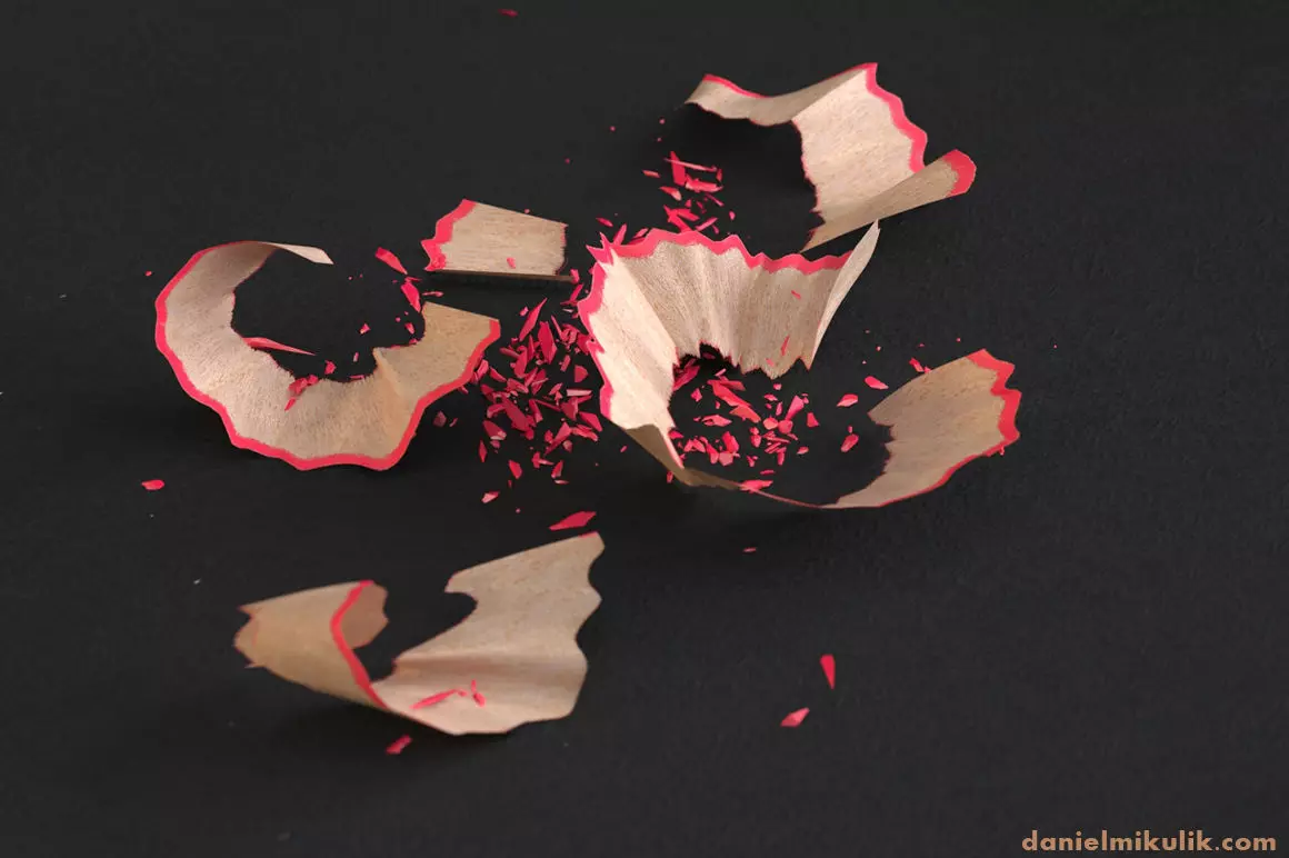 HD Pencil Chips Shavings 3D model